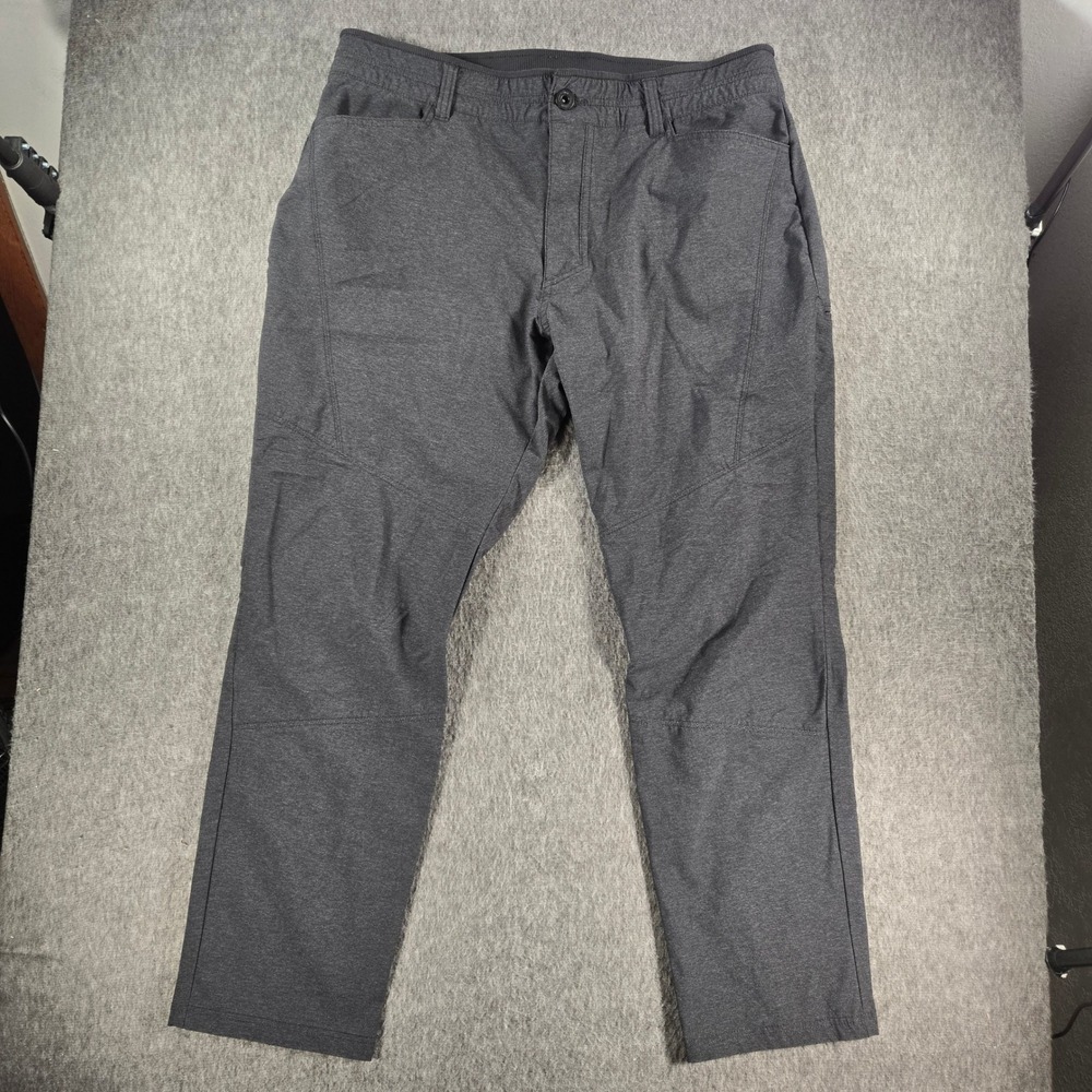 KUHL Deceptr Pants Men 36x30 Gray Tuff Lite Technical Hiking Travel Stretch Gorp
